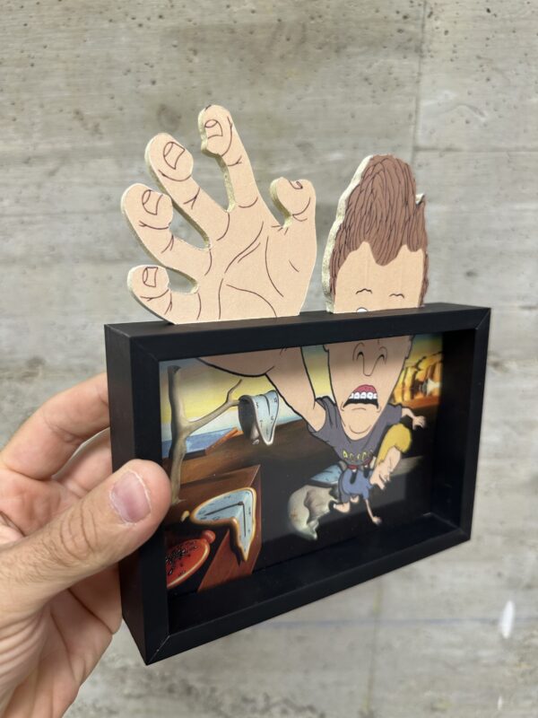 Beavis And Butthead Escape from a Dalì Painting Art Framed - Image 2