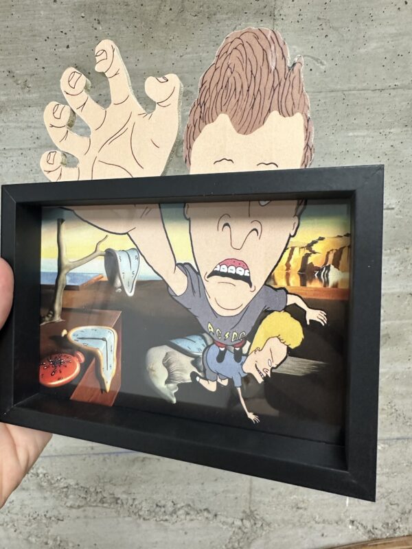Beavis And Butthead Escape from a Dalì Painting Art Framed - Image 4