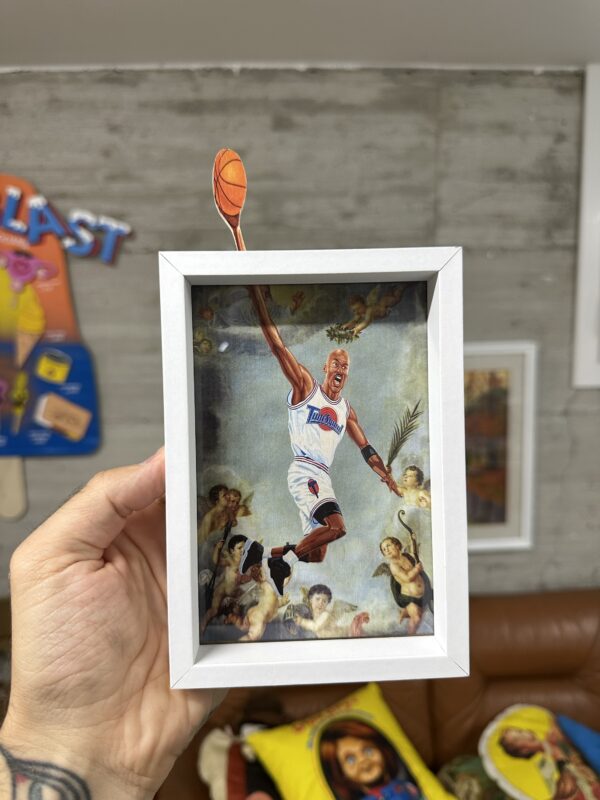 Space Jam Michael Jordan Long Arm Art Framed