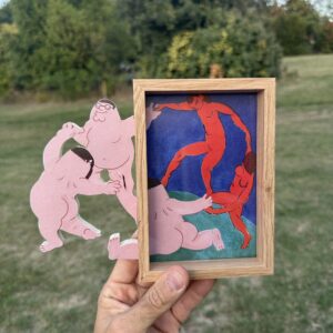 Peterone e la Danza di Matisse Art Framed