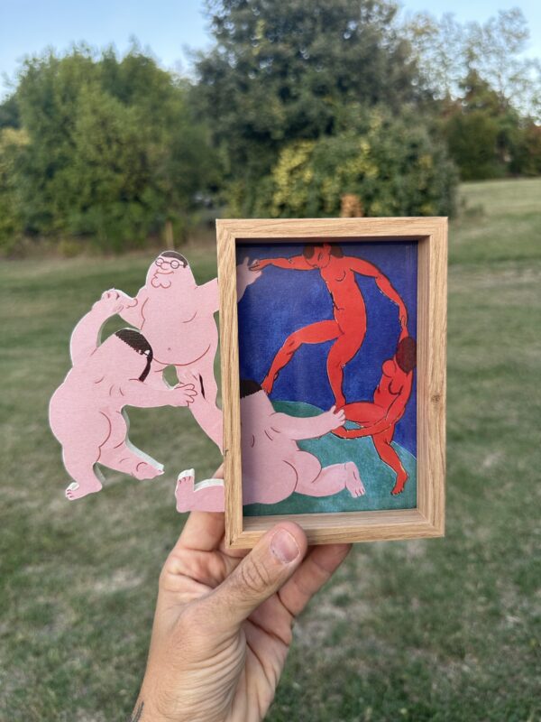 Peterone e la Danza di Matisse Art Framed