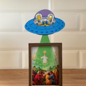 Simpsons Aliens - Framed Art | Mini Riffblast