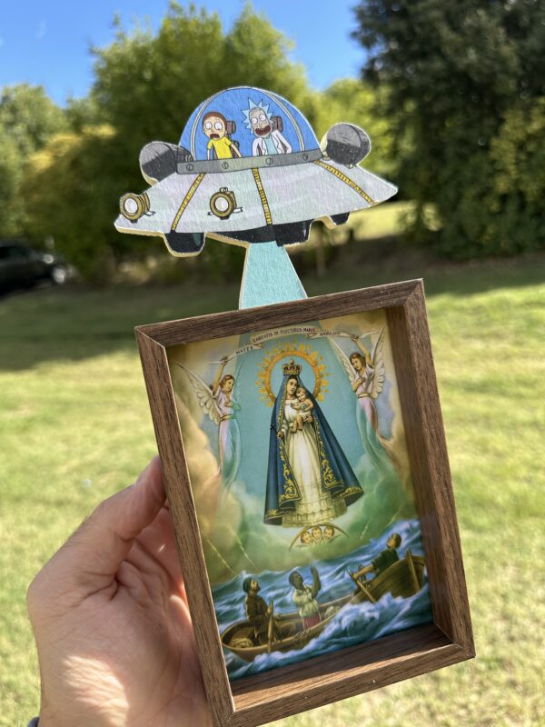 Rick & Morty Accidentally Suckin’ Up Virgin Mary from the Sea Art Framed - Image 2