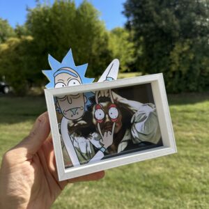 Rick Sanchez Squeeze Desperate Man Eyes Art Framed