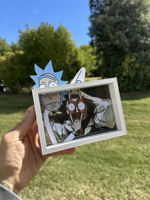 Rick Sanchez Squeeze Desperate Man Eyes Art Framed