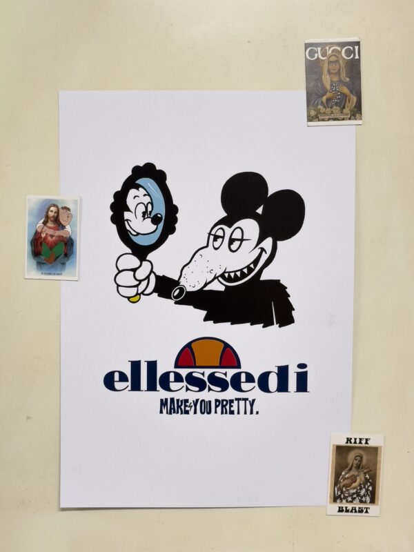 Ellessedi Mickey Mouse - A3 Art Print - Image 2