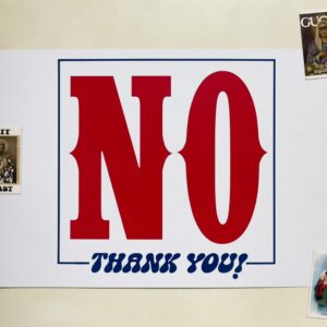 No Thank you - A3 Art Print