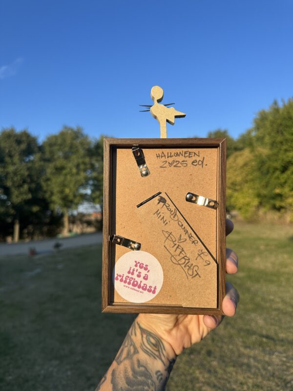 Jack Skellington Walking on a Hill into a Van Gogh Painting Art Framed - Image 4
