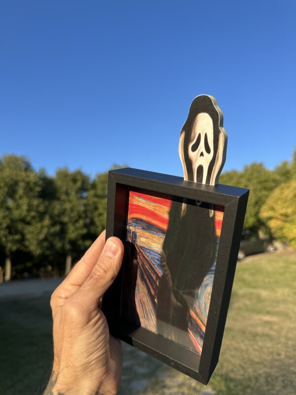 L’Urlo di Ghostface Munch Scream Art Framed - Image 3