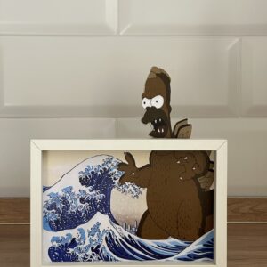 Homerzilla Art Framed