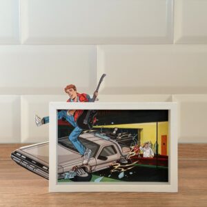 Back to the Future Art Framed
