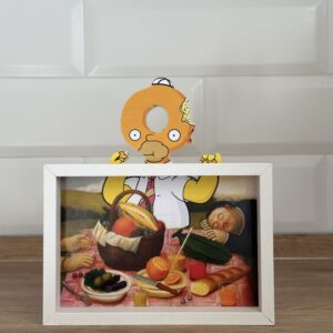 Donut Homer - Framed Art | Mini Riffblast