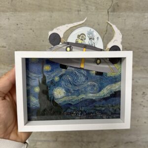 Rick & Morty La Notte Stellata Van Gogh - Art Framed | Mini Riffblast