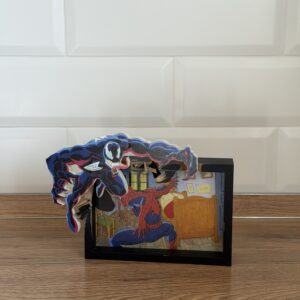 Venom vs Spiderman - Framed Art | Mini Riffblast