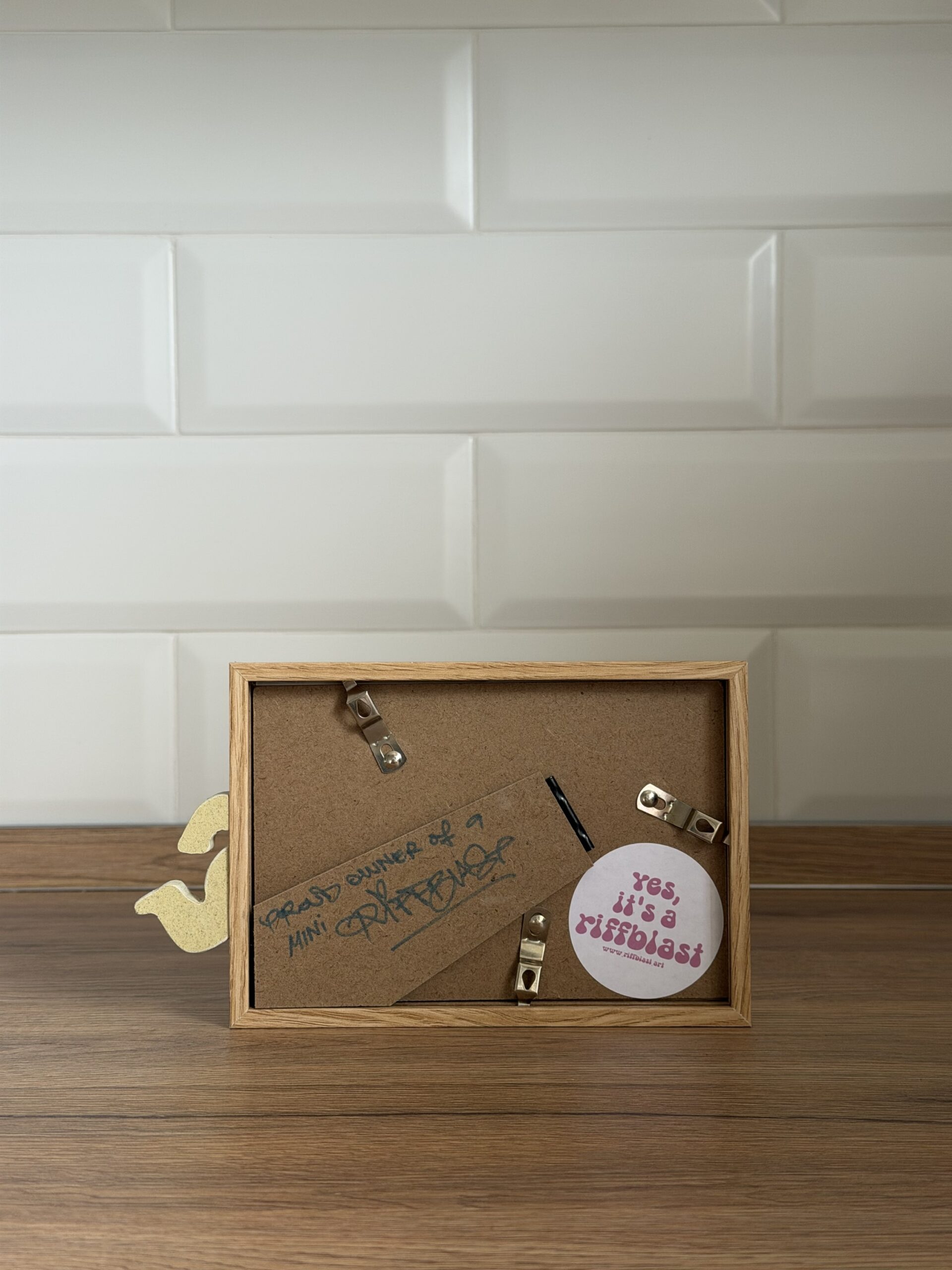 Homer Running in the Pool - Framed Art | Mini Riffblast - Image 3