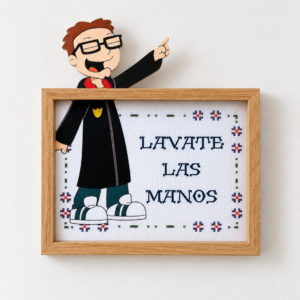 Lávate las manos! Framed Art | Mini Riffblast