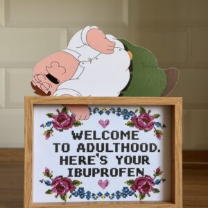 Welcome to Adulthood with Peter Griffin Framed Art | Mini Riffblast