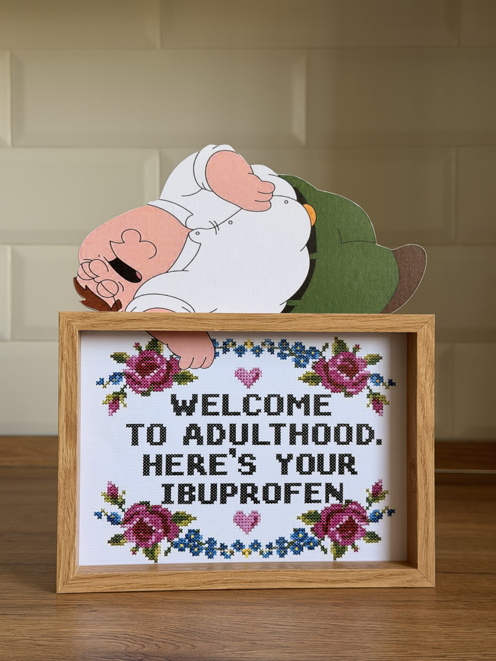 Welcome to Adulthood with Peter Griffin Framed Art | Mini Riffblast