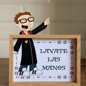 Lávate las manos! Framed Art | Mini Riffblast