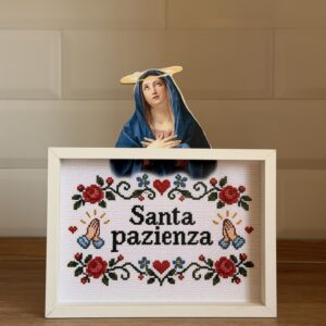 Santa Pazienza - Framed Art | Mini Riffblast
