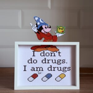 I am Drugs - Framed Art | Mini Riffblast