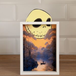 Jack Skellington Moon - Framed Art | Mini Riffblast